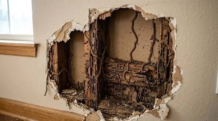 termites Inside Walls and Behind Wall Finishes